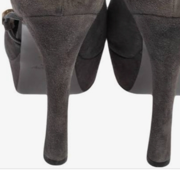 Yves Saint Laurent YSL women's shoes gray pumps size 8 - Picture 5 of 9